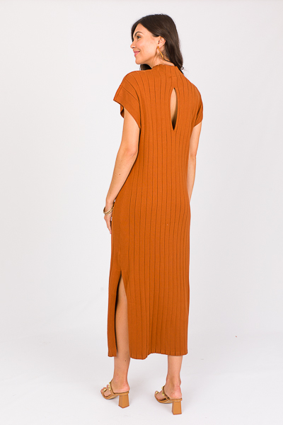 Keyhole Sweater Maxi, Clay