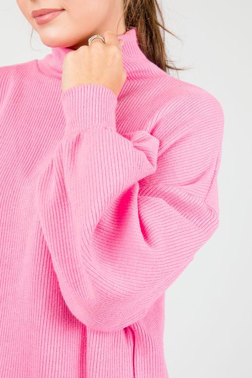 Mandy Rib Sweater, Pink