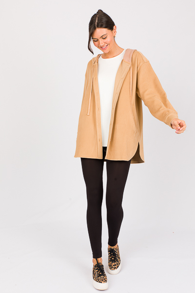 Corded Tunic Shirt Jacket, Came