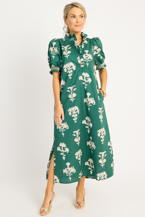 Kendall Floral Midi, H. Green