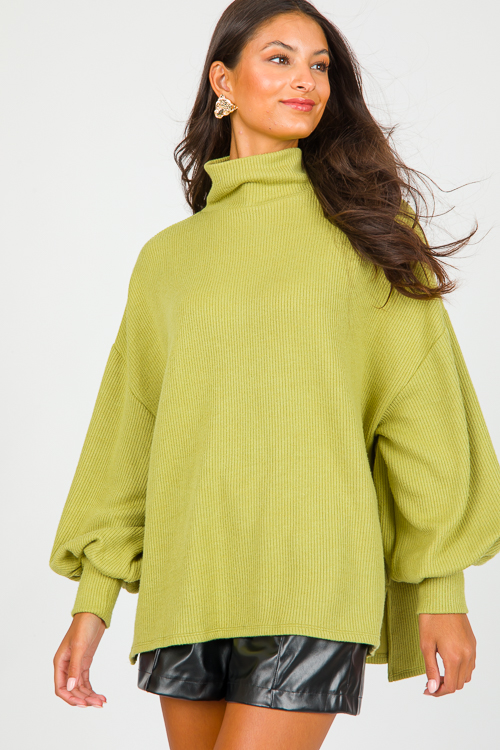 Mandy Rib Sweater, Green