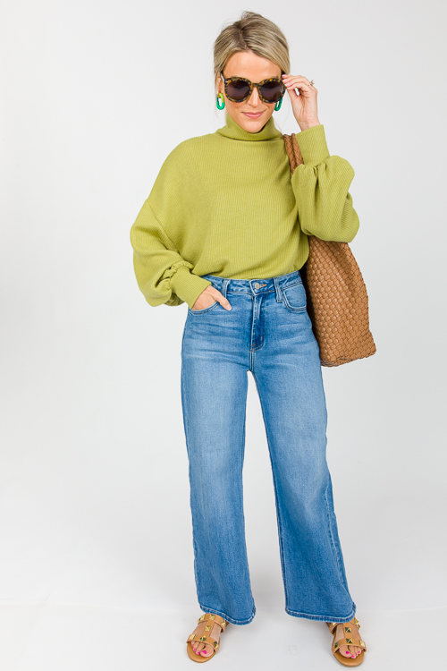 Mandy Rib Sweater, Green