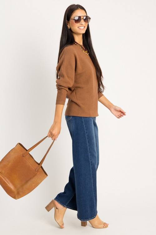 Waffle Texture Sweater, Caramel - 0908-58.jpg