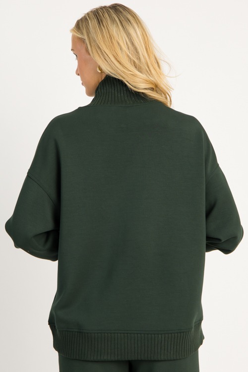 Modal Rib Trim Pullover, Green - 0908-88.jpg