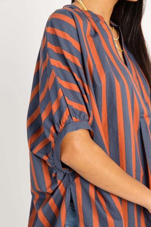 Stripe Oversize Top, Orange - 0909-106.jpg