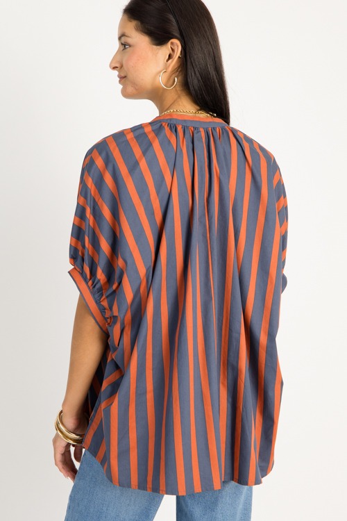 Stripe Oversize Top, Orange - 0909-109.jpg