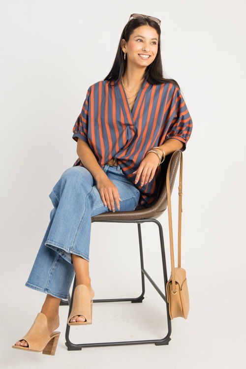 Stripe Oversize Top, Orange - 0909-110.jpg