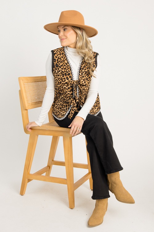 Leopard Stripe Trim Vest, Latte - 0909-127h.jpg