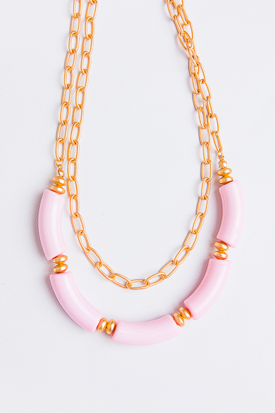 Holly Necklace, Blush