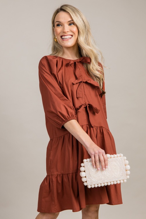 Bow Detail Tiered Dress, Rust - 0909-4-Edit.jpg