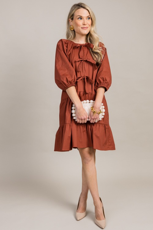 Bow Detail Tiered Dress, Rust - 0909-5-Edit.jpg