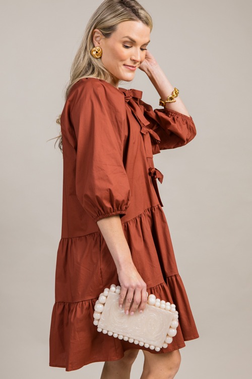 Bow Detail Tiered Dress, Rust - 0909-7-Edit.jpg