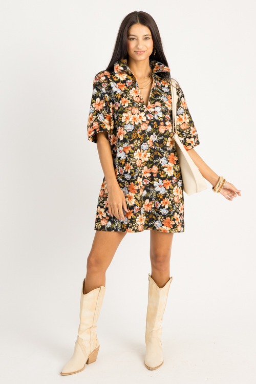 Janine Floral Dress, Black Multi - 0909-89h.jpg