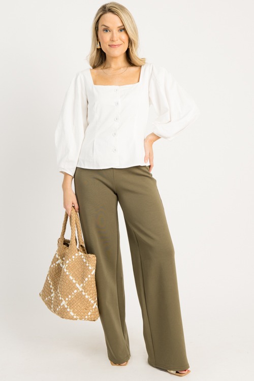 Square Neck Button Top, White - 0910-134.jpg