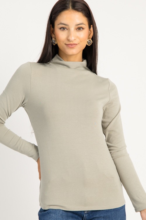Go-To Mock Neck Top, Sage - 0910-173.jpg