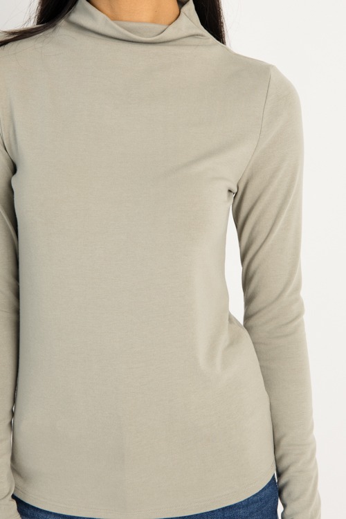 Go-To Mock Neck Top, Sage - 0910-176.jpg