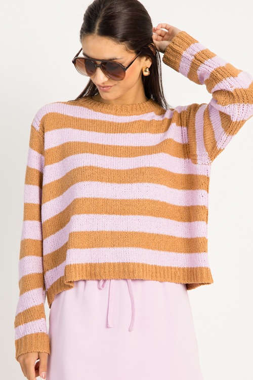 Scottie Stripe Sweater, Camel/Lilac - 0910-34h.jpg