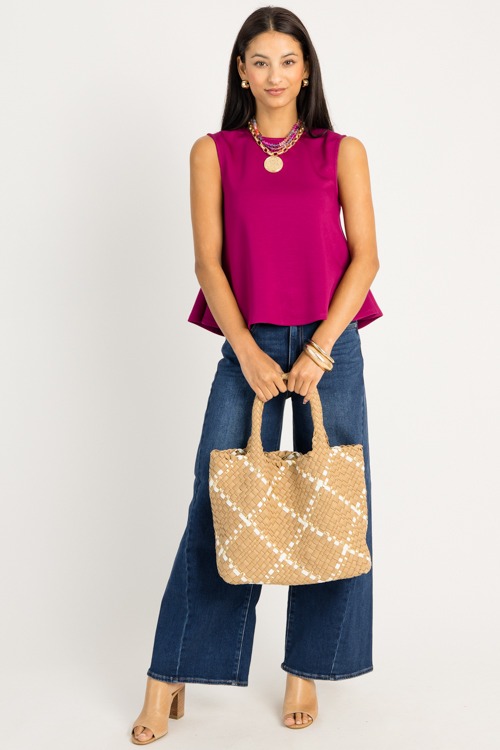 Soft Knit Peplum Top, Plum - 0910-68.jpg