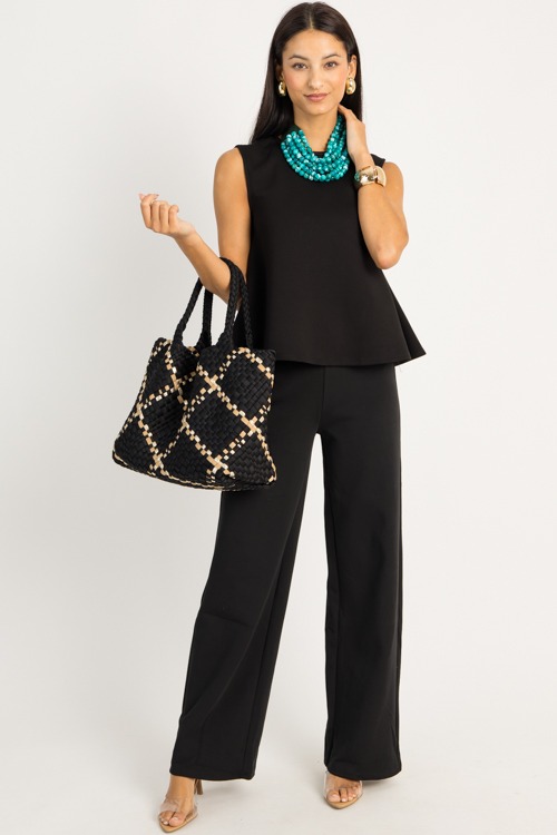 Soft Knit Peplum Top, Black - 0910-91.jpg