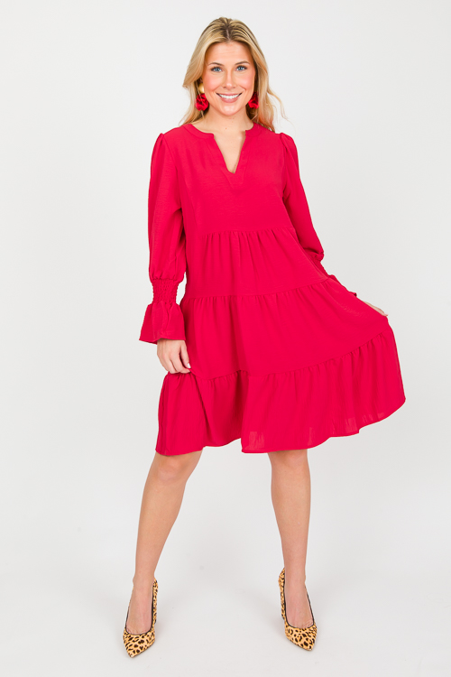 Debrah Dress, Red