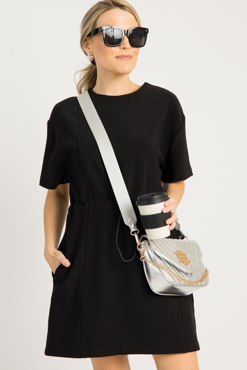 Cinch Waist Knit Dress, Black - 0911-105.jpg