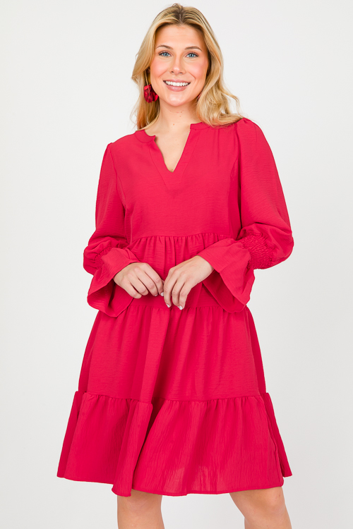 Debrah Dress, Red