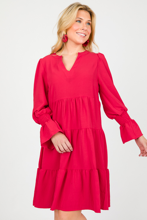 Debrah Dress, Red