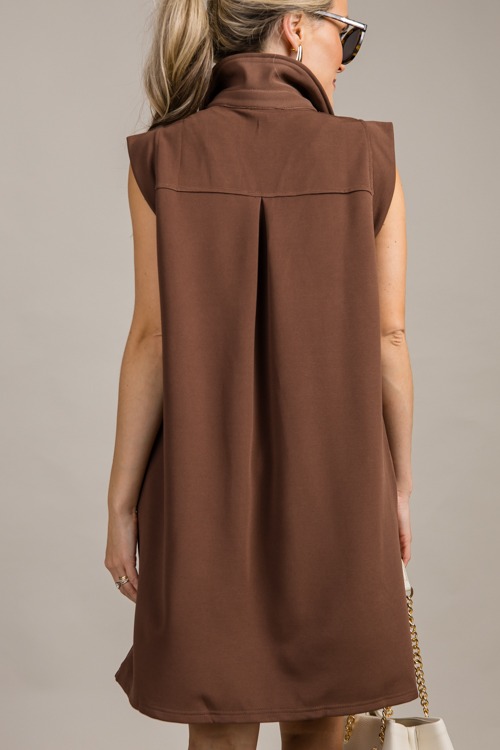 Rib Stretch Dress, Espresso - 0911-117h.jpg