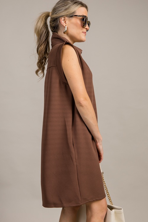 Rib Stretch Dress, Espresso - 0911-120.jpg