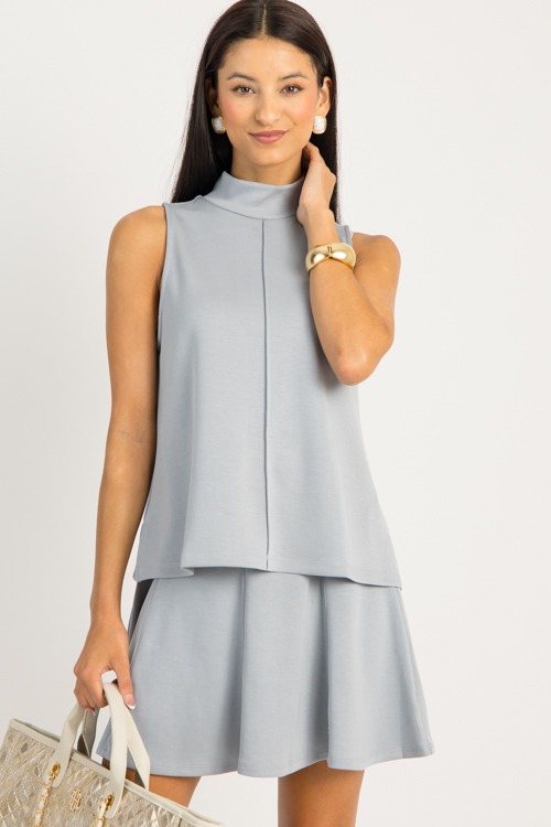 Heaven Sent Butter Tank, Gray Blue