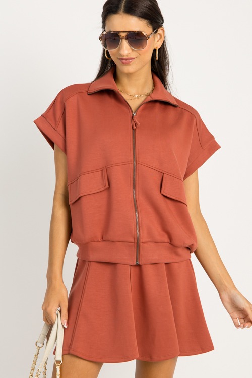 Heaven Sent Butter Jacket, Terracotta