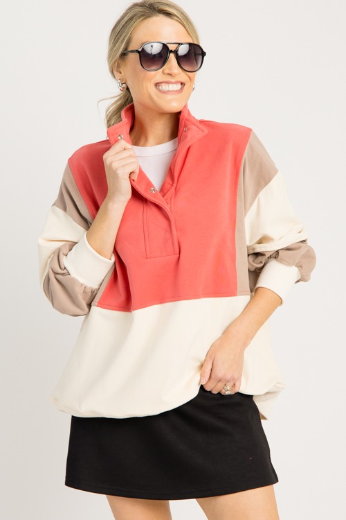 Colorblock Pullover, Mauve Brown - 0911-64h.jpg