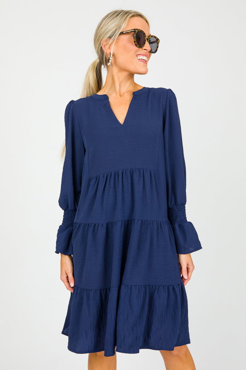 Debrah Dress, Navy - Dresses - The Blue Door Boutique Debrah Dress, Navy - Dresses - The Blue Door Boutique