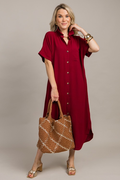 Shirt Dress Midi, Burgundy - 0912-16.jpg