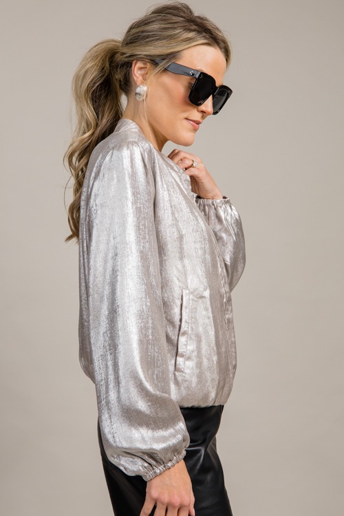 Metallic Bomber Jacket, Silver - 0912-163h.jpg