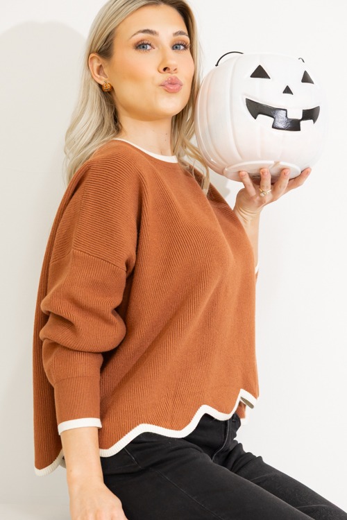 Stripe Trim Sweater, Cinnamon Cream - 0912-326.jpg