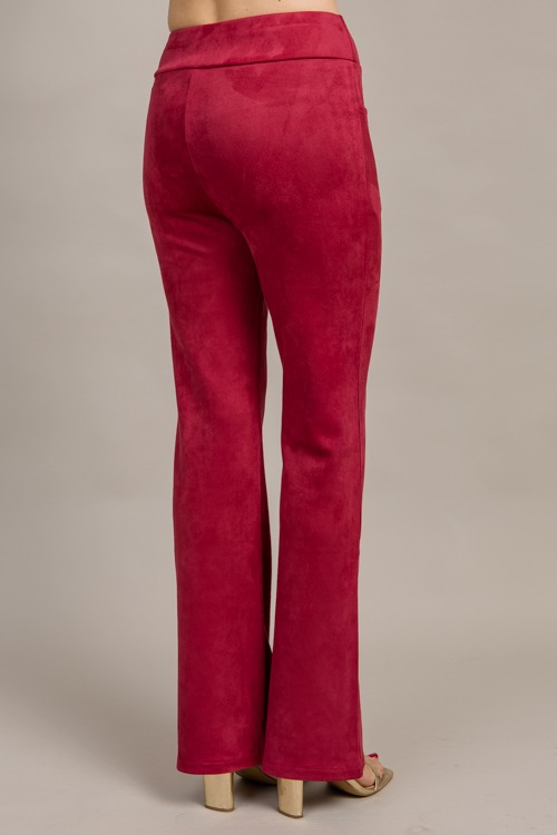 Luxe Suede Pants, Burgundy - 0912-4.jpg