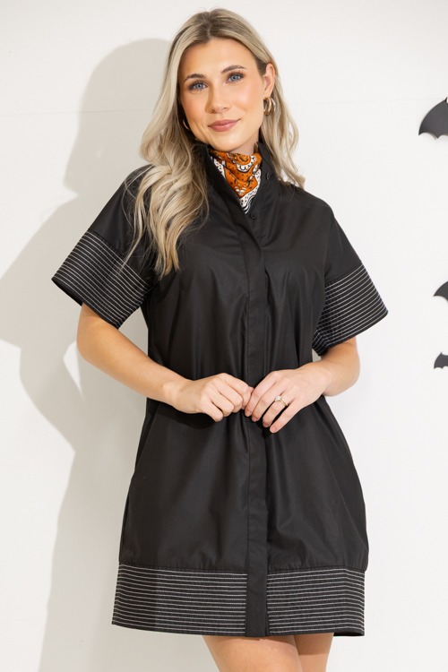 Stitch Contrast Button Dress - 0912-474.jpg
