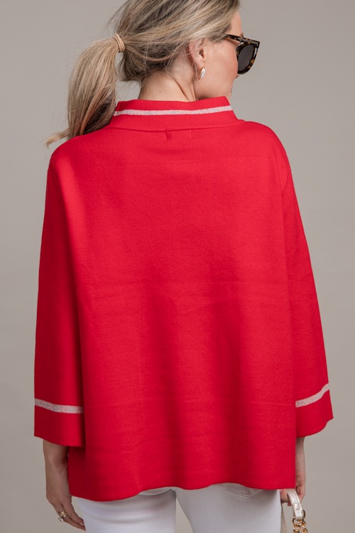 Stripe Trim Pocket Sweater, Red - 0912-48.jpg