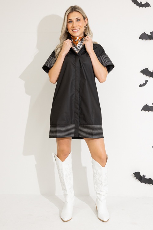 Stitch Contrast Button Dress - 0912-485.jpg