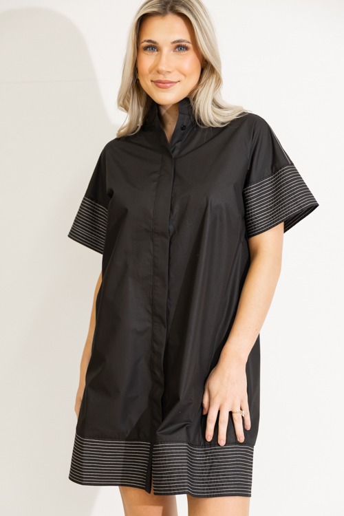 Stitch Contrast Button Dress - 0912-516h.jpg