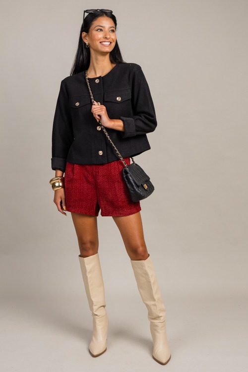 Caitlyn Tweed Shorts, Red - 0912-51h.jpg