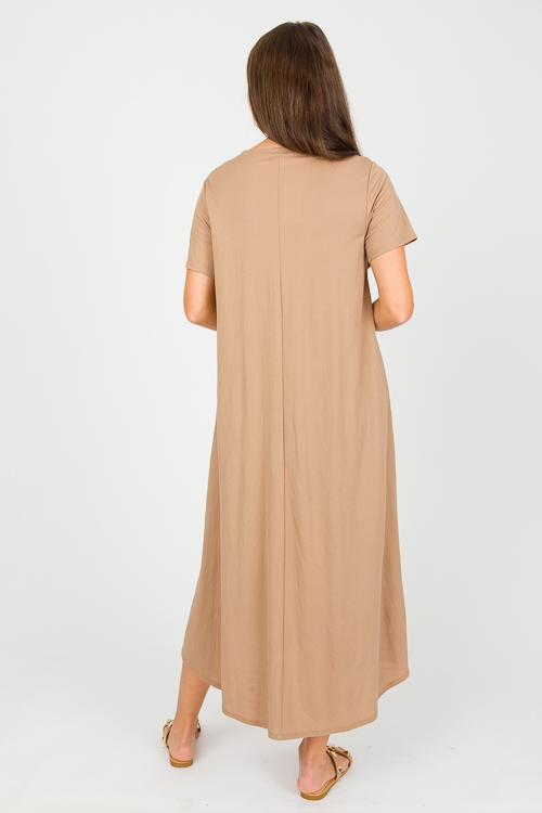 Short Sleeve Gabi Maxi, Mocha