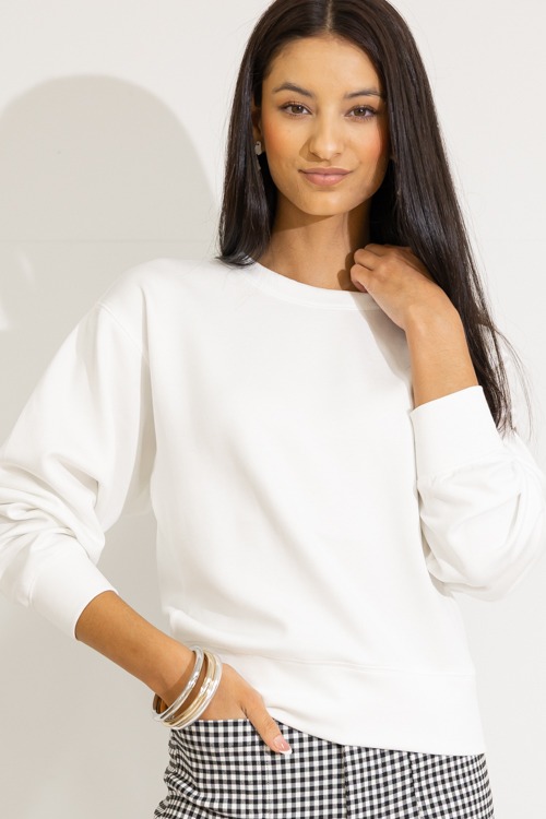 Scuba Crew Neck, White