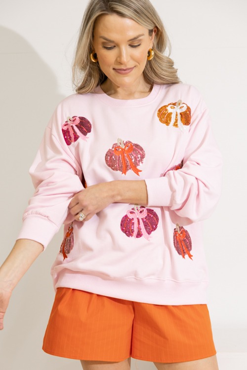 Sarah Sweatshirt, Pumpkin Bows