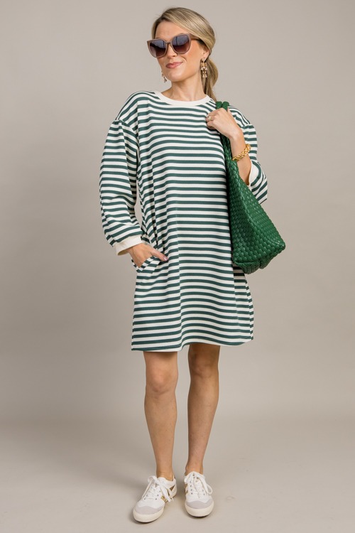 Tilly Stripe Dress, Hunter Gree - 0913-13p.jpg