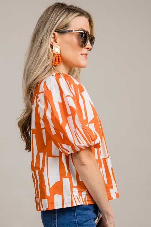 Button Back Printed Top, Orange - 0913-29-Edit.jpg