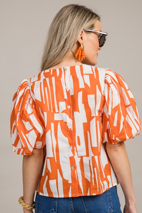 Button Back Printed Top, Orange - 0913-30-Edit.jpg