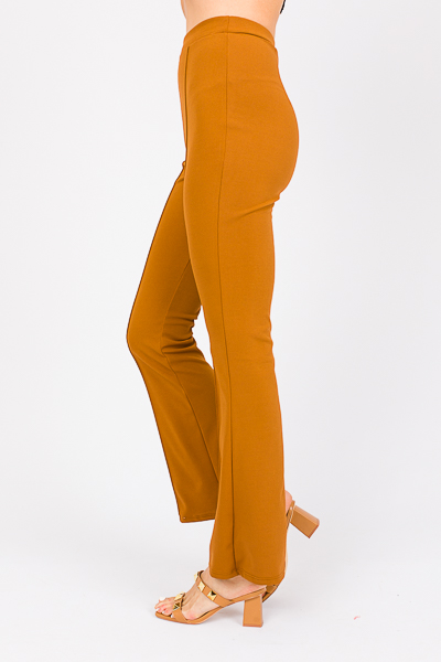 Pull-On Pintuck Pants, Dk. Camel - Sale - The Blue Door Boutique