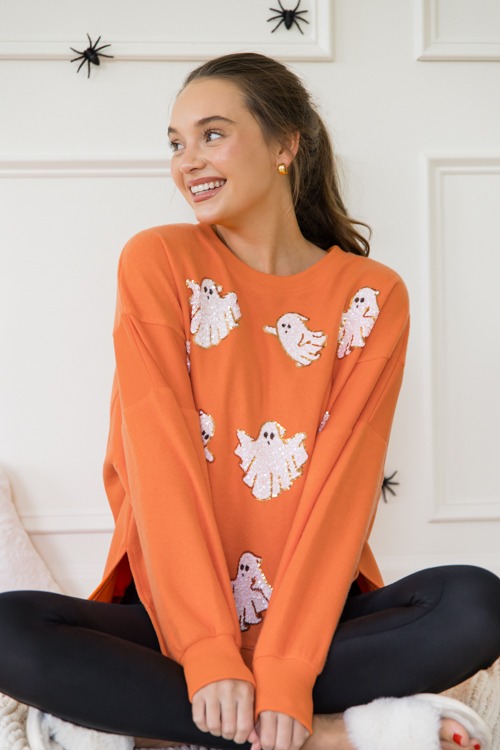 Sequin Ghost Sweatshirt, Orange - 0913-60p-Edit.jpg